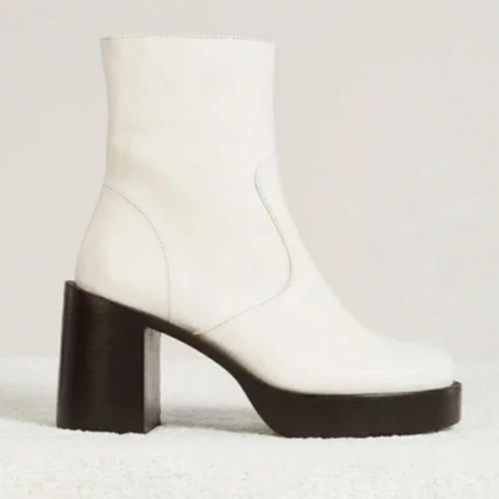 SIMONMILLER Low Raid Leather White Boots